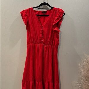 Banana Republic Red Polka Dot